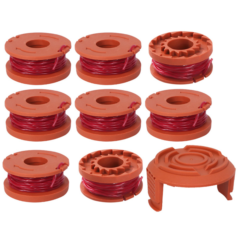 For Replacement WORX Trimmer Line 8PCS Grass Trimmer Line With 1PC
