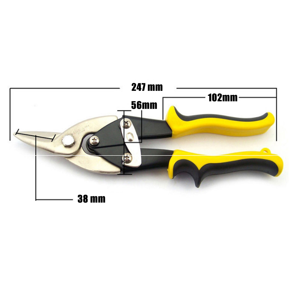 HEAVY DUTY 3PC AVIATION TIN SNIPS SET SHEET METAL CUTTERS SHEARS ...