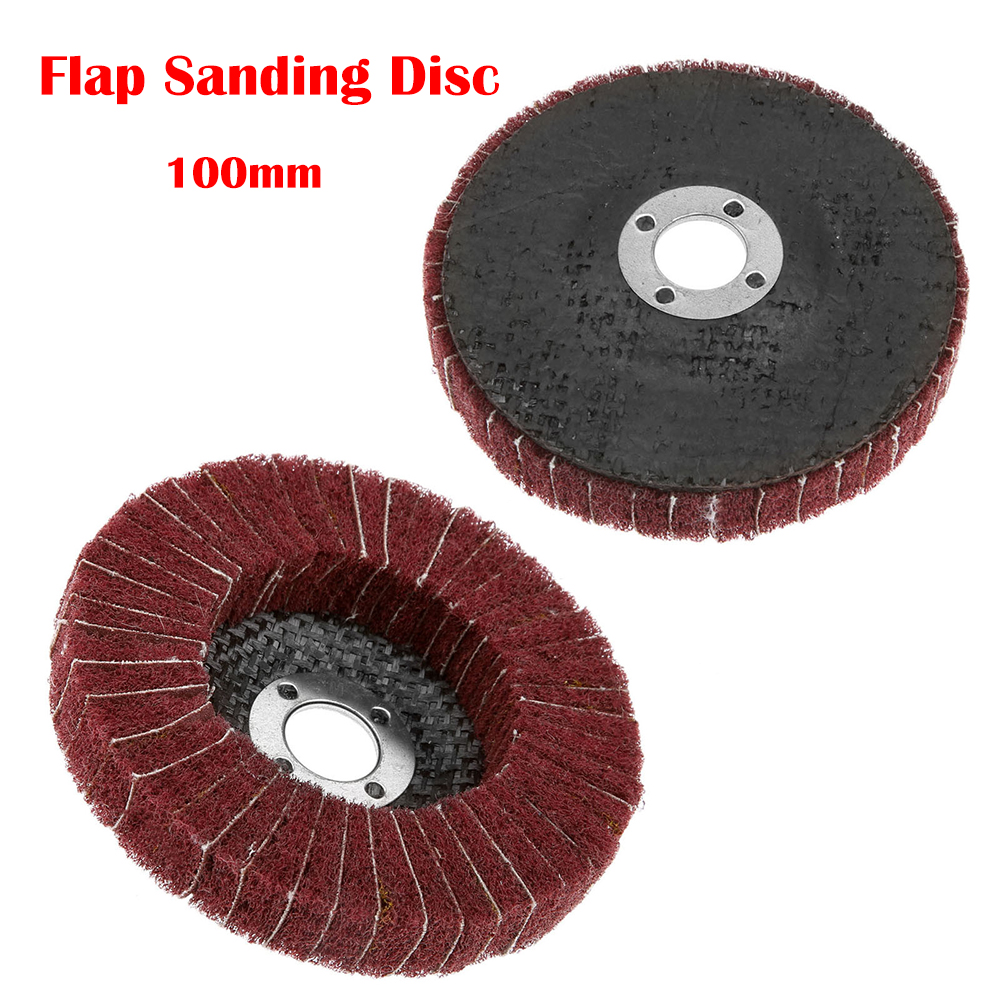 2//5//10Pcs 4.5/"Nylon Fiber Flap Buffing Wheel Disc Abrasive Polishing Pad 320Grit