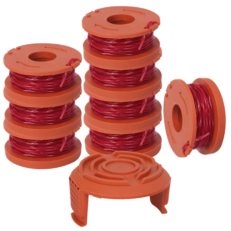 For Replacement WORX Trimmer Line 8PCS Grass Trimmer Line With 1PC