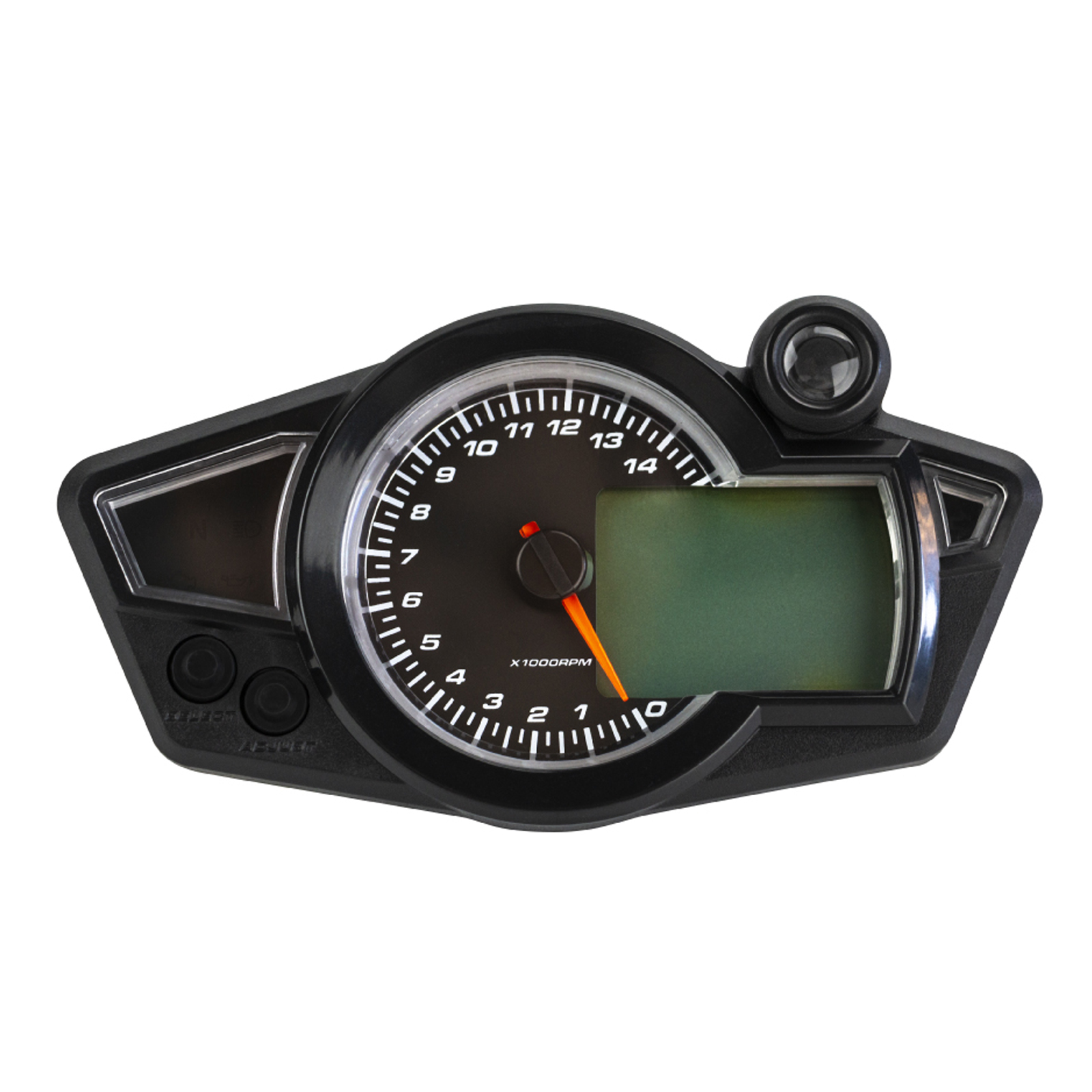 Tachometer Motorcycle Universal Digital Lcd 1-6 Gear Odometer