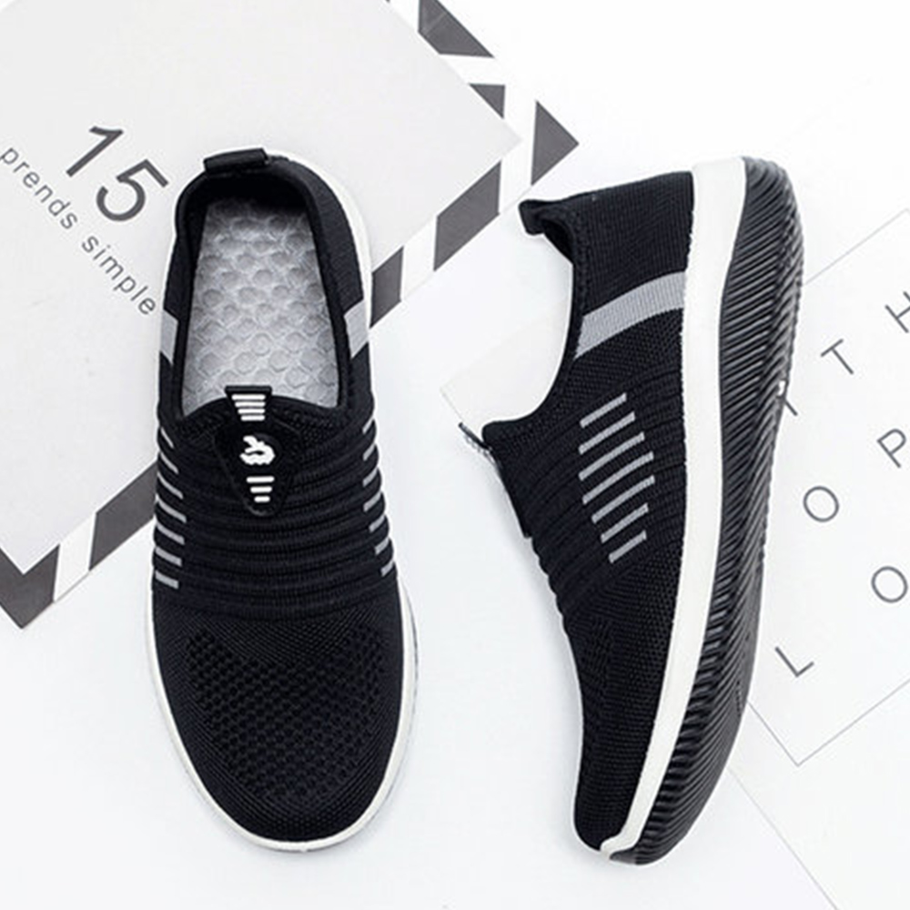 ️ Womens Slip On Trainers Shoes Ladies Casual Gym Sports Running Pumps ...