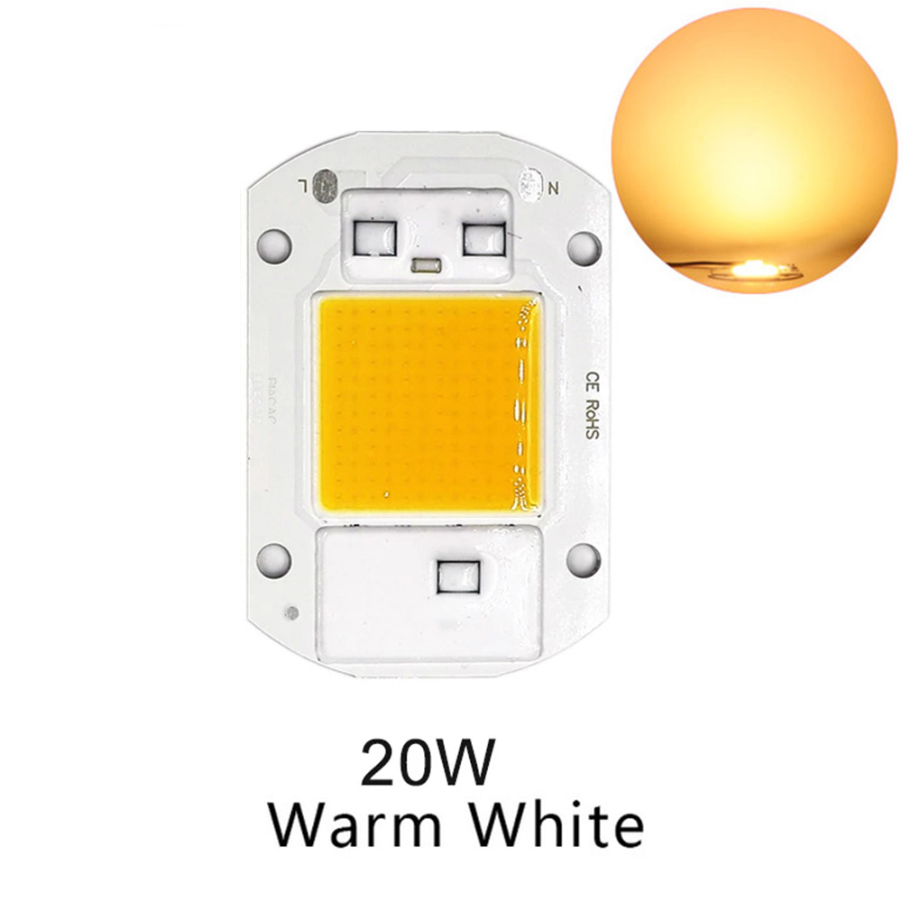  Driverless AC 220V 50w led cob chip diode Warm White 380-840nm  for Flood Light Plant Grow Full Spectrum COB LED Strip (Color : 220v, Size  : WARM-144-50W) : Home & Kitchen