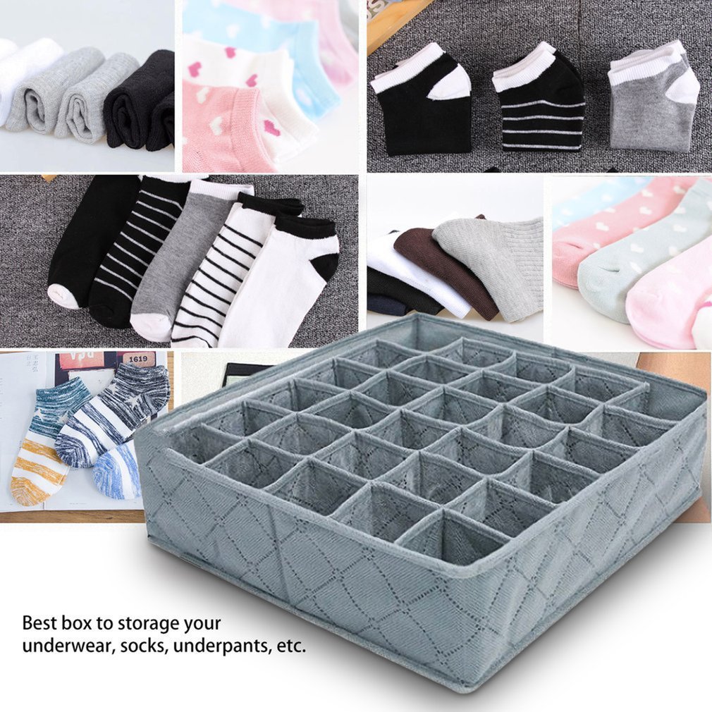 Socks Underwear Storage Container Box Organizer Ties Closet Drawer Box