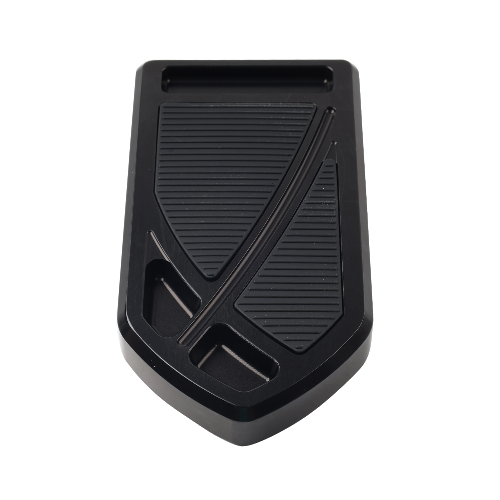 Lenkdou CNC MX Style Brake Pedal Pad Cover For Harley Touring, Street Glide, Softail