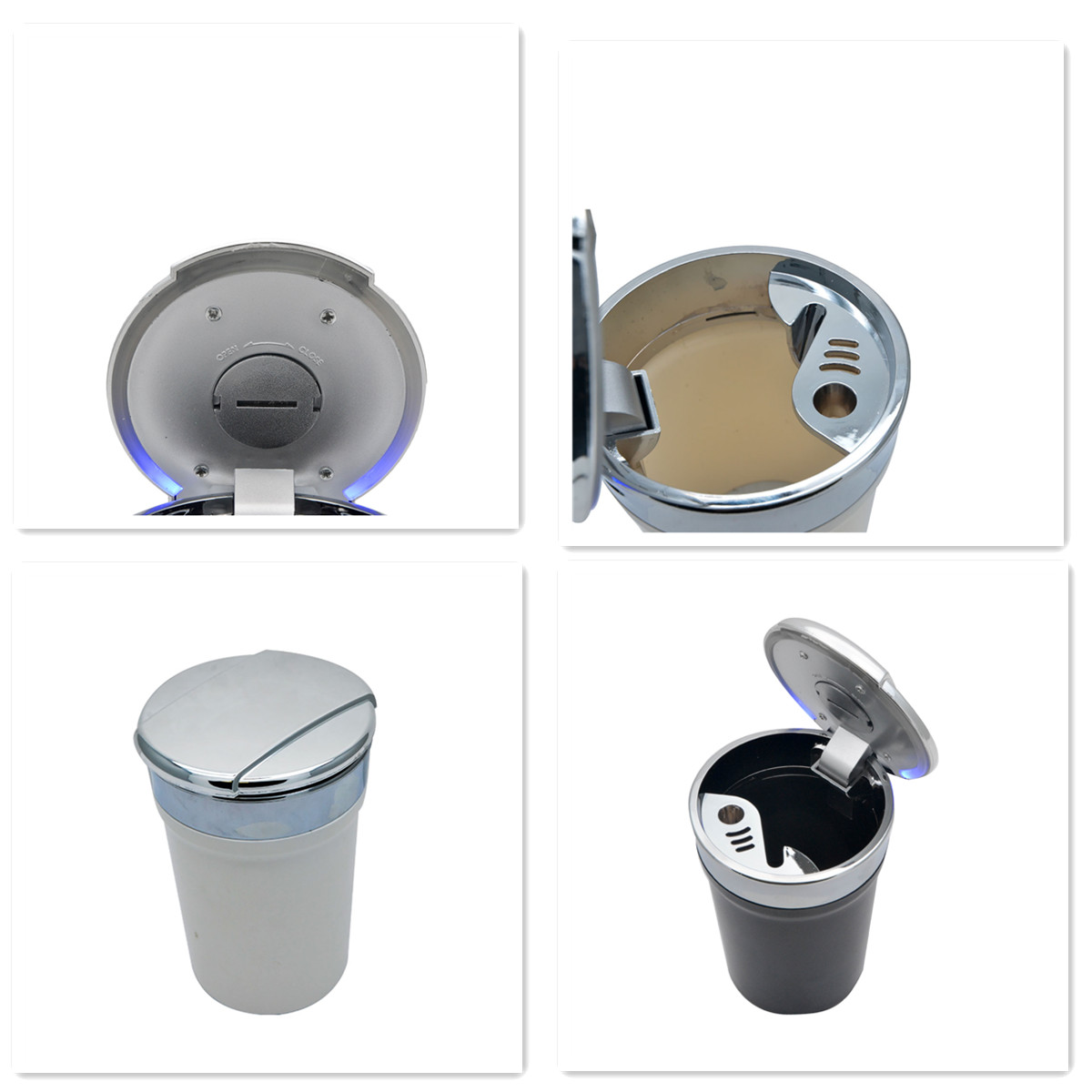 Auto-Aschenbecher mit Blaues LED Auto-Windaschenbecher mit Deckel /& Licht LED