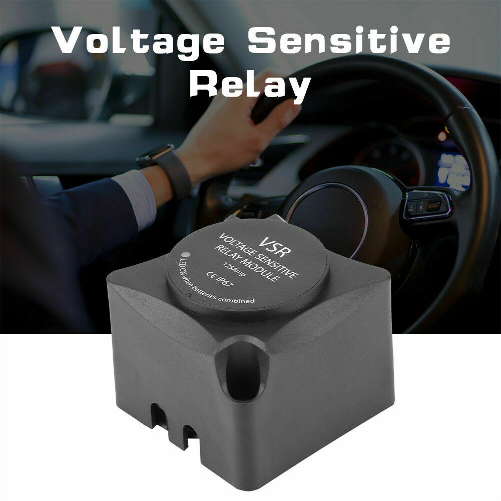 voltage sensing battery isolator relay