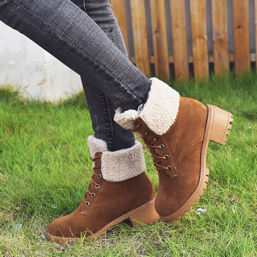 cute ankle snow boots