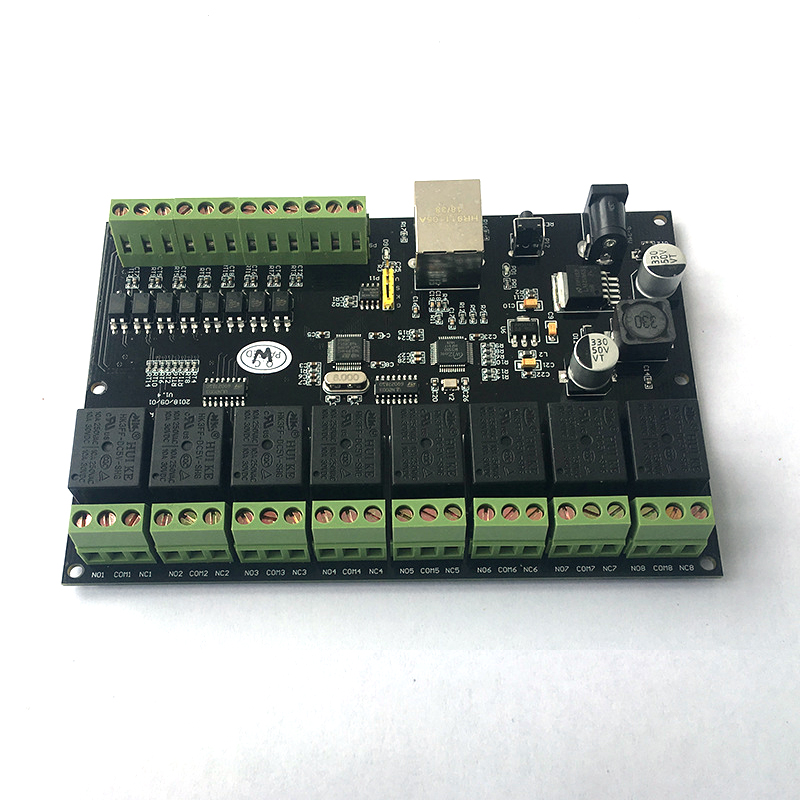 New 8 Channel Relay Network IP  Relay Dual Control RJ45