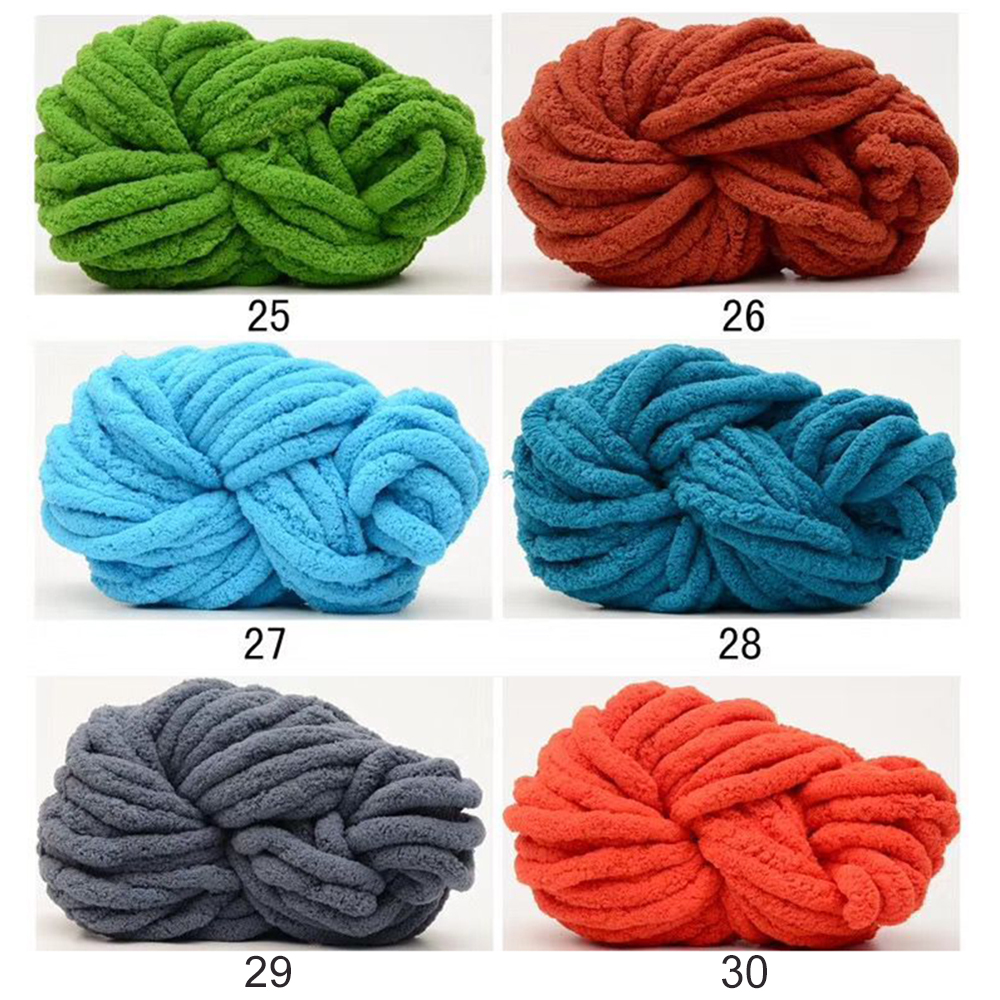 2.5cm Thick Chenille Chunky Yarn DIY Bulky Arm Knitting ...