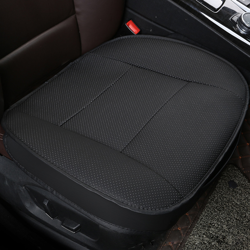 Black Car Pu Leather 3d Full Surround Front Seat Cover Protector
