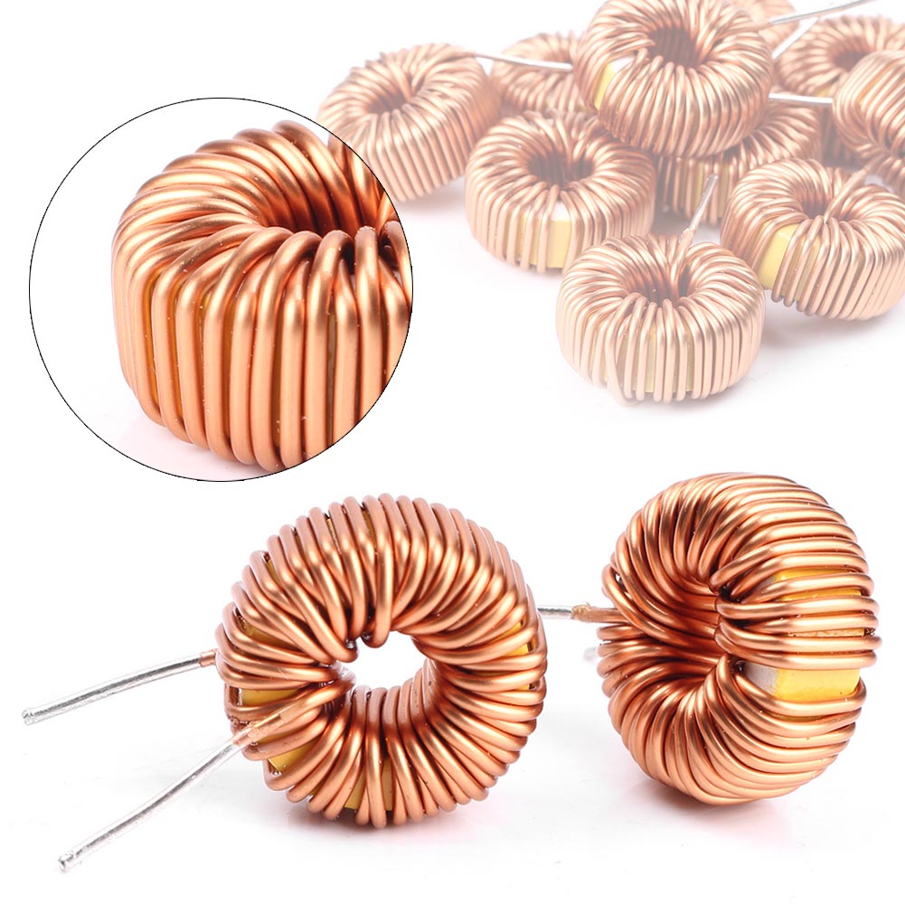 10pcs Toroid Cores Common Mode Inductors Wire Wind Wound Coil 100uH 6A ...