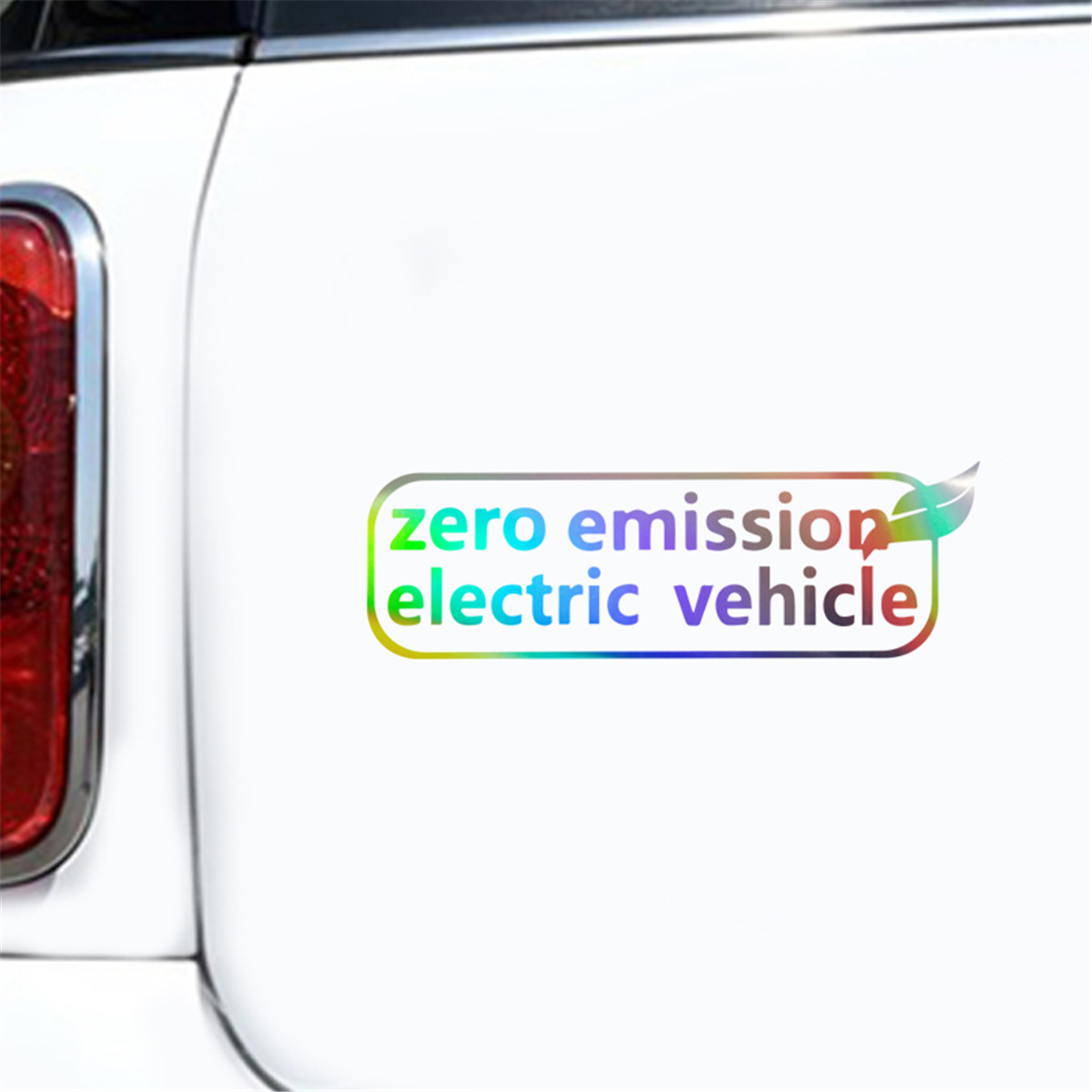 Zero Emissions Electric Vehicle Sticker Car Window Door Motocycle Truck