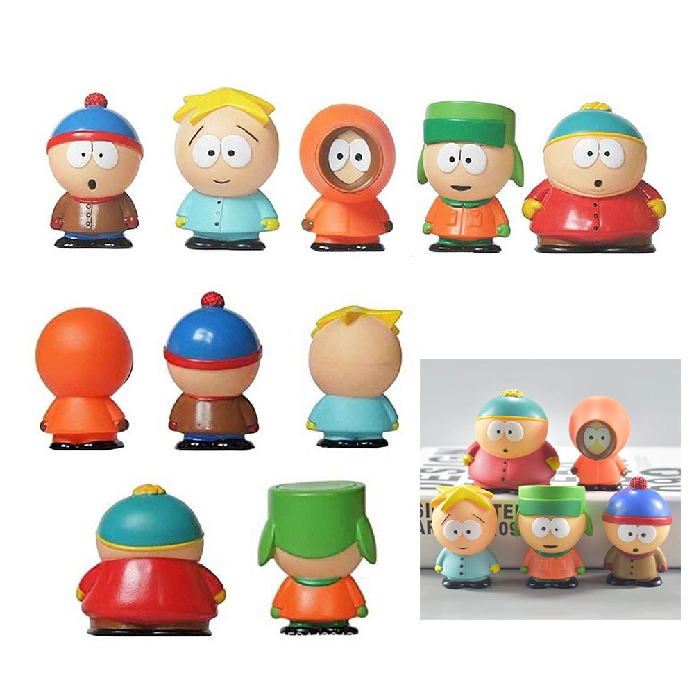 New 5pcs South Park Kyle Butters Stan Cartman Kenny Figures Model Toy Gift Boxed - why stan why kenny why also recently i was playing roblox