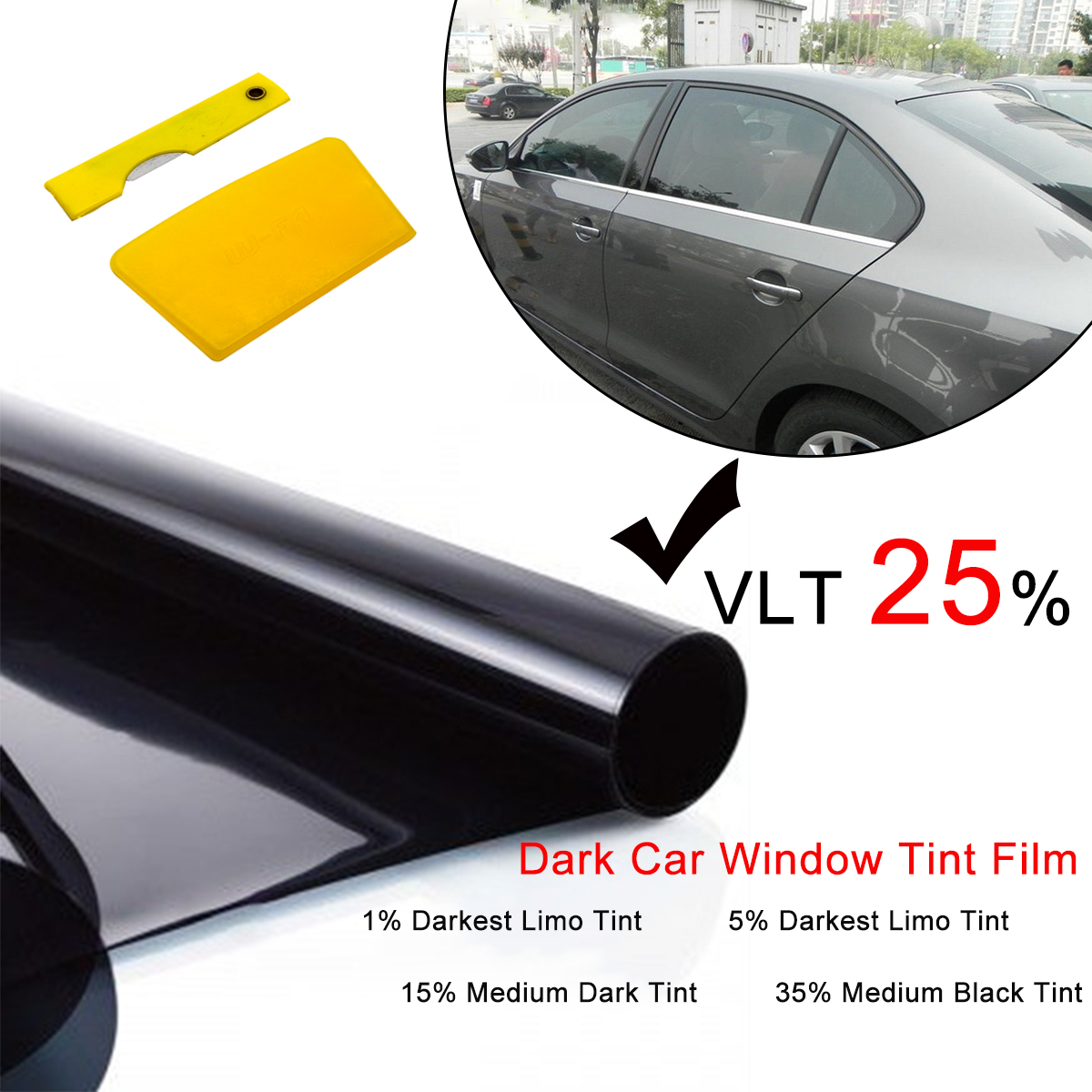 Fitting Kit 600cm X 50cm Limo Black Car Windows Tinting Film Tint Foil 15 Shantiskinhospital Com