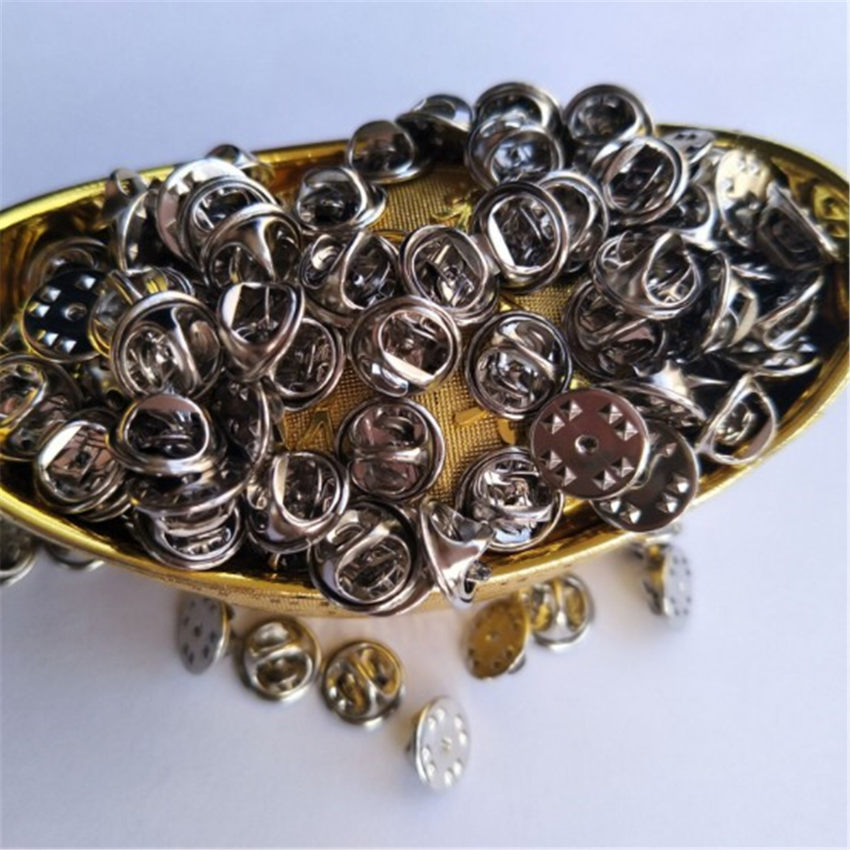 10100PCS Metal Butterfly Clutch Badge Insignia Clutches Pin Backs