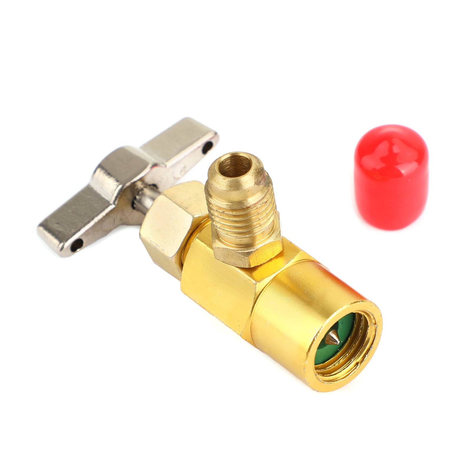 R134a Refrigerant AC Can Bottle Tap 1/2ACME Thread Alloy Adapter Opener