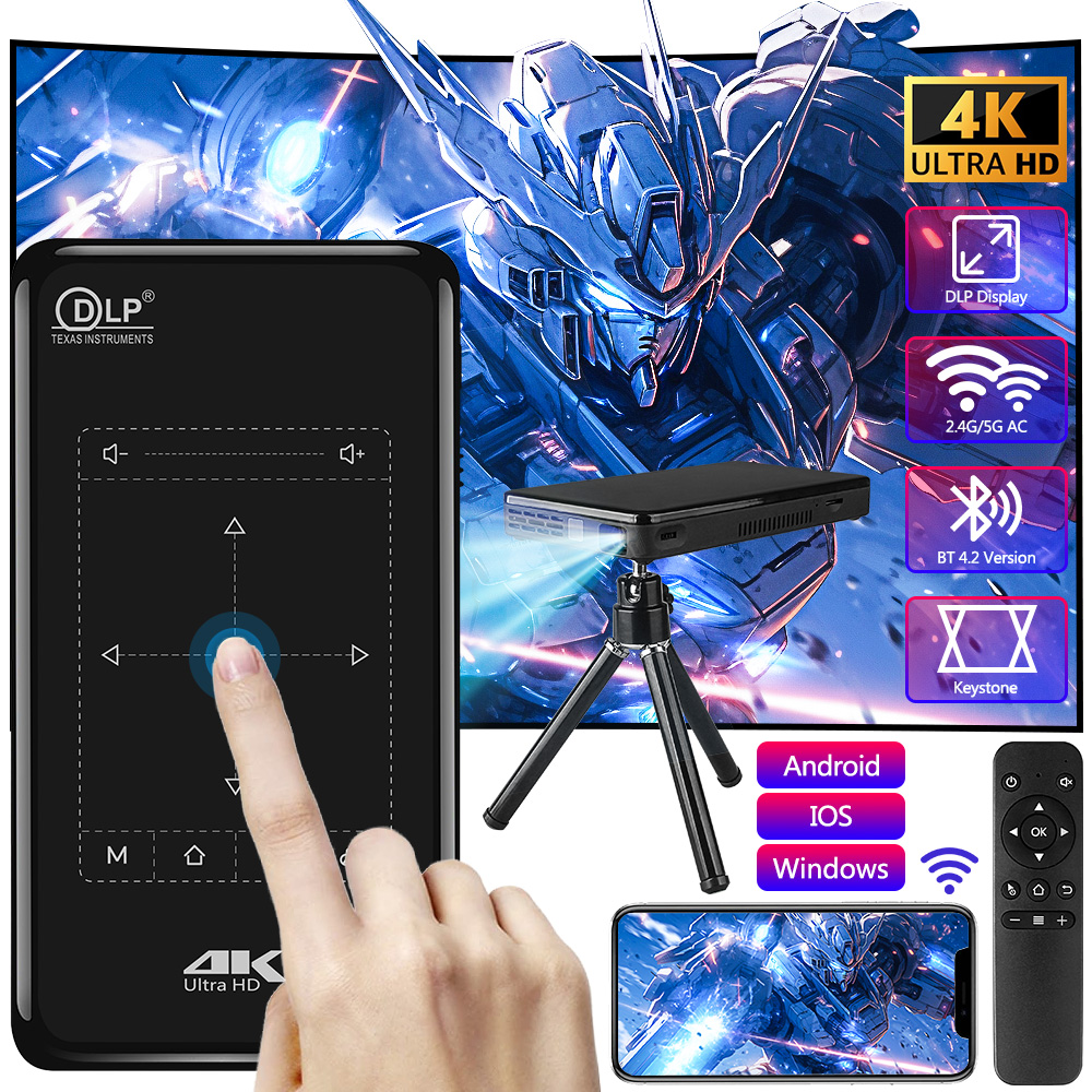 小型プロジェクター　MINI DLP SMART PROJECTOR E06S DLP Android Smart Mini LED Projector
