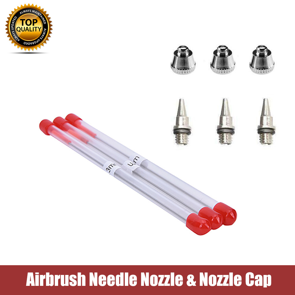0.2mm/0.3mm/0.5mm Airbrush Nozzle & Needle Tips Spraying Replacement