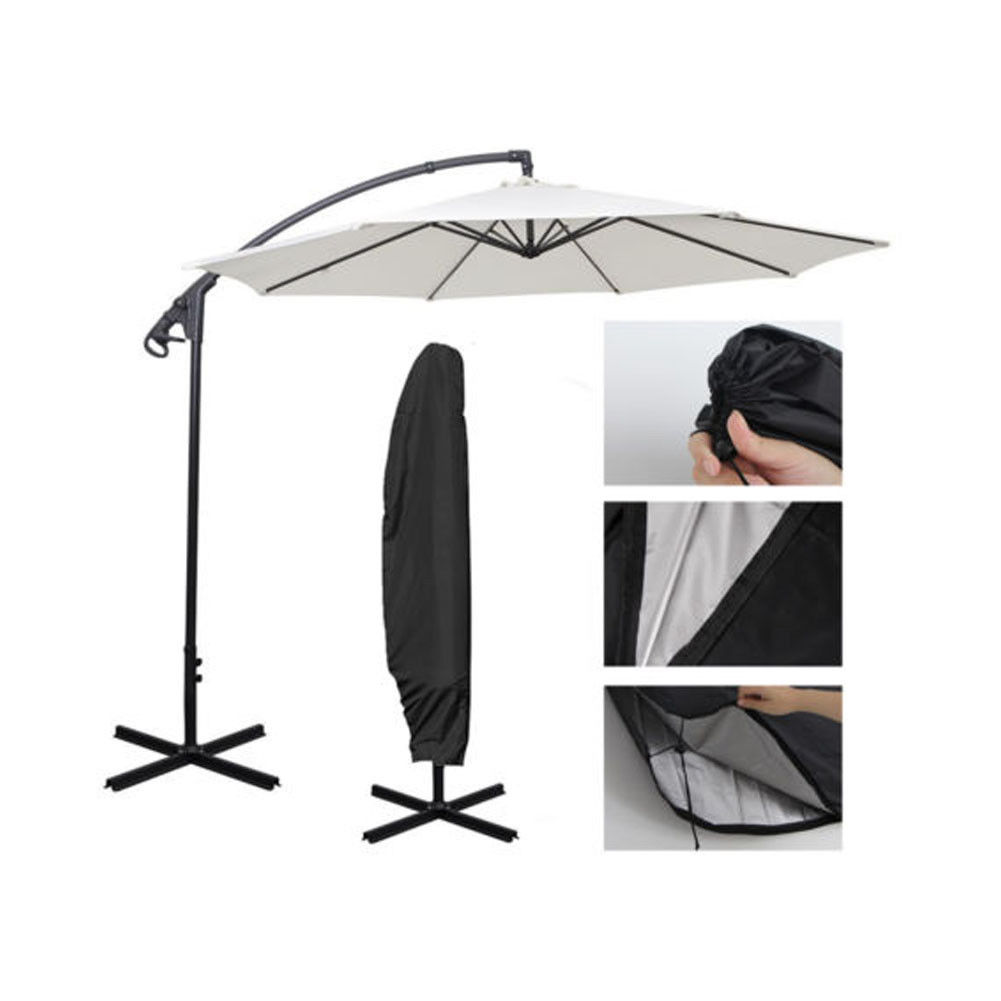 2X 205/265/280CM Garden Patio Parasol Banana Umbrella Cantileve Covers Protector 