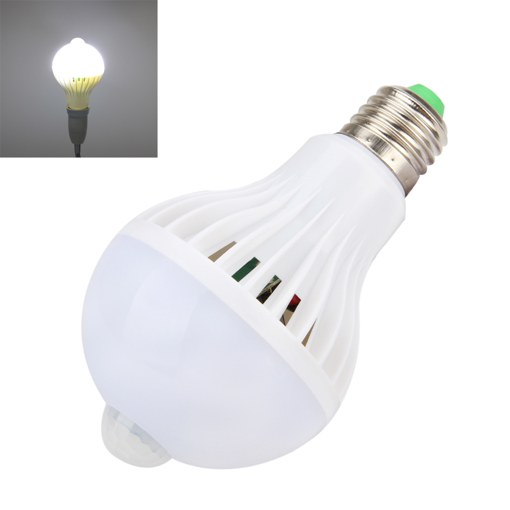 Motion Sensor Auto Lamp Bulbs Infrared Energy Saving Light Pir Led E27