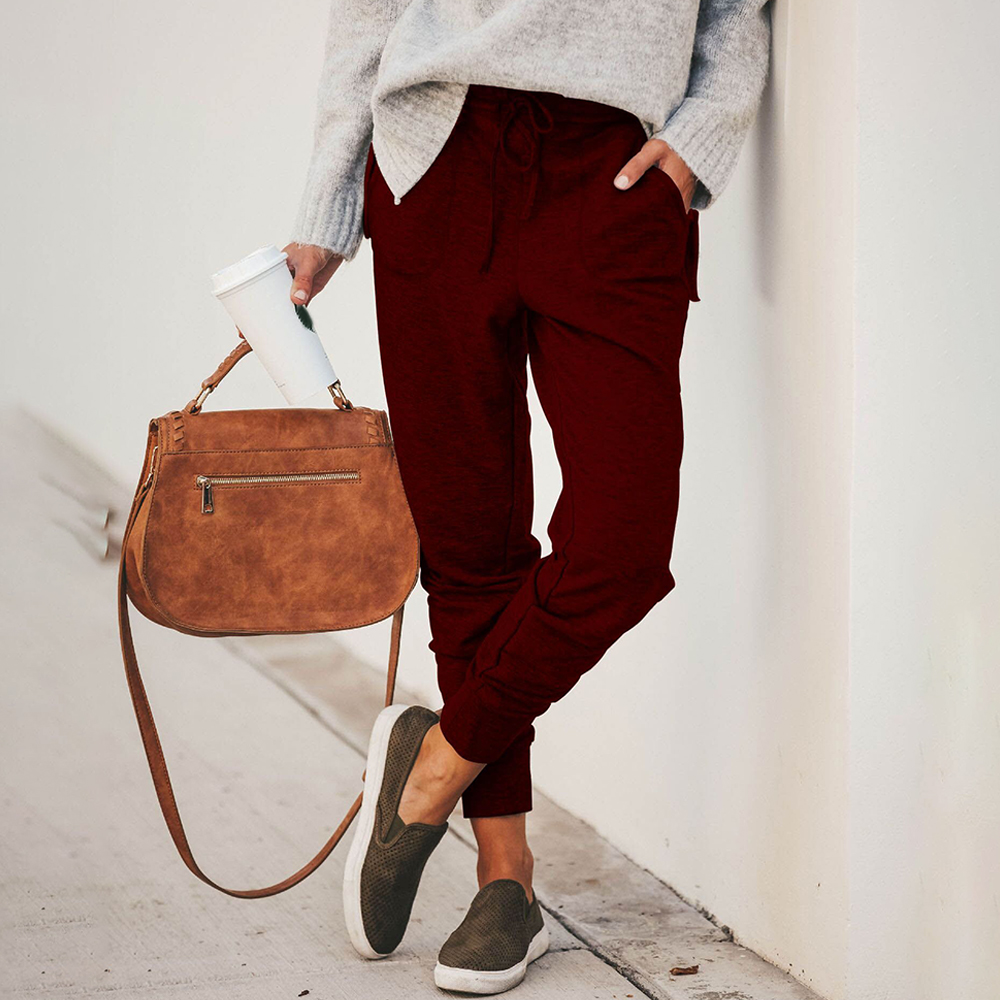 women's drawstring sweatpants with pockets