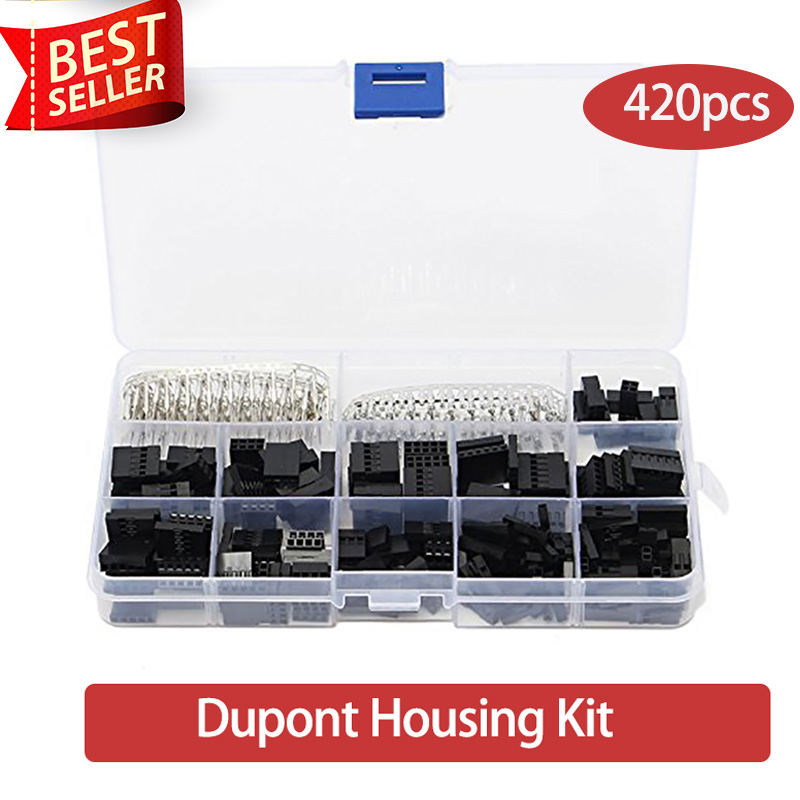 620x2.54mm Dupont Housing Connectors Pin Header Male Female Crimp Pins Kit New