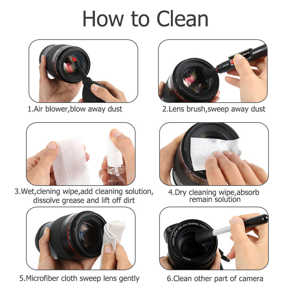 Professional DSLR Camera Lens Cleaning Kit For Sony Nikon Canon