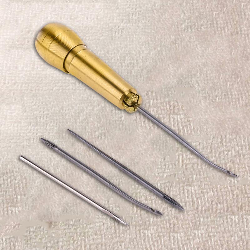 1set Sewing Shoe Repair Tool Stitching Needles Awl Thick Leather Craft Kit Tools eBay