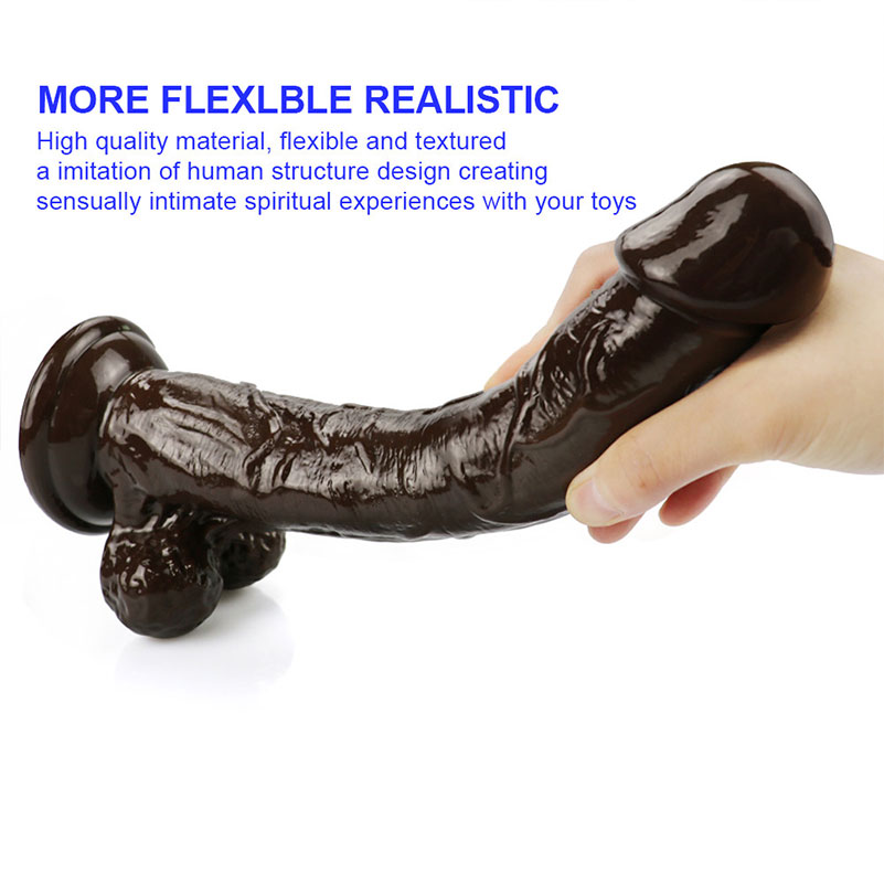 10 Inch Realistic Big Dildo SuctionCup Vagina Anal S