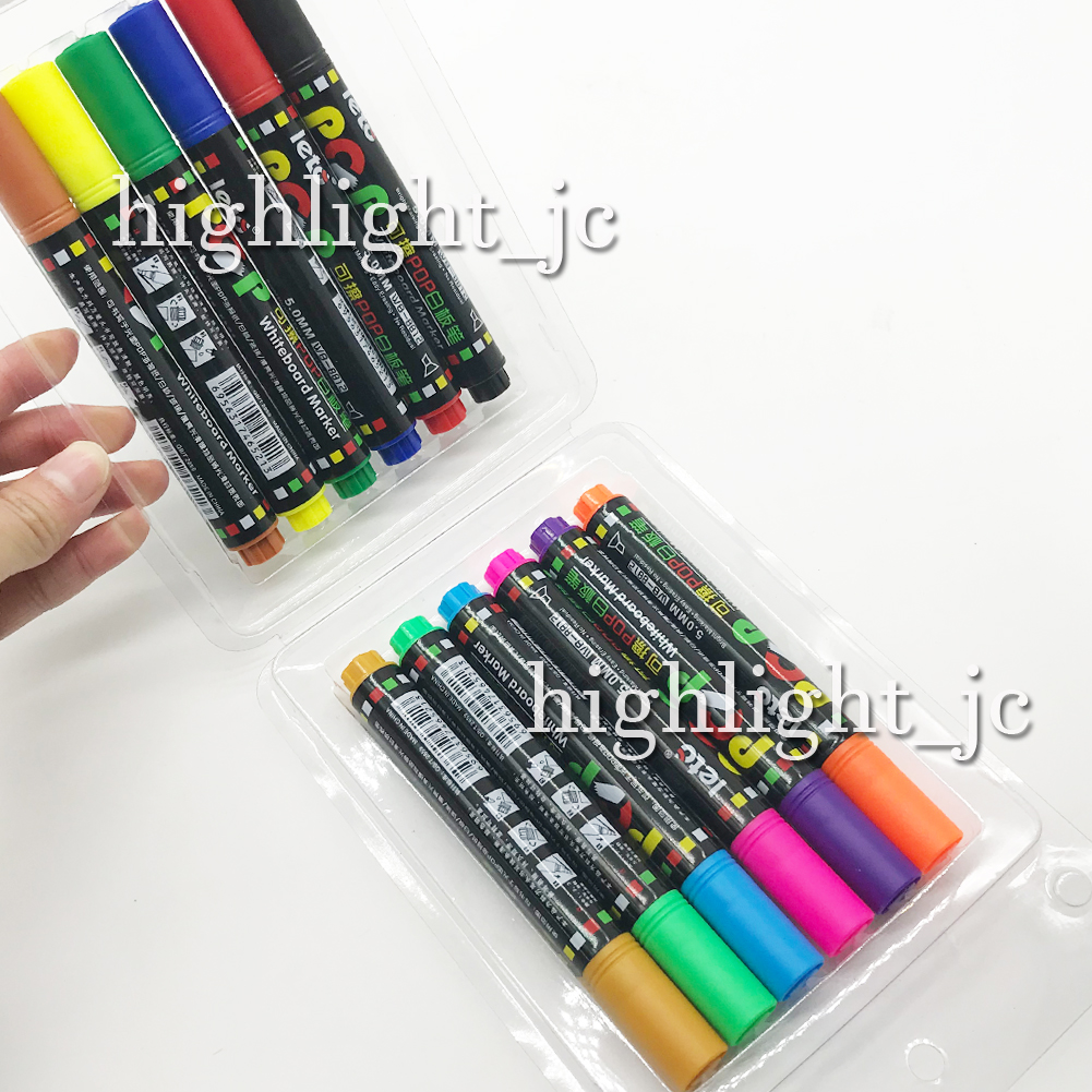 12 Farbe Whiteboard Marker Fenstermarker Löschbar Stifte