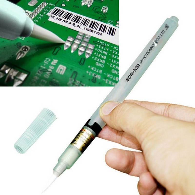 Flux Pen PCB Soldering Solder Tool Applicator Brush Head No Clean