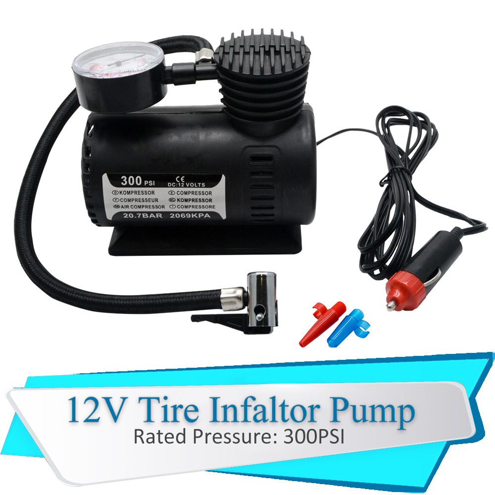 1xCar 12V 300PSI Compact Air Compressor Pump Bike Car Van Tyre Inflator Bicycle eBay