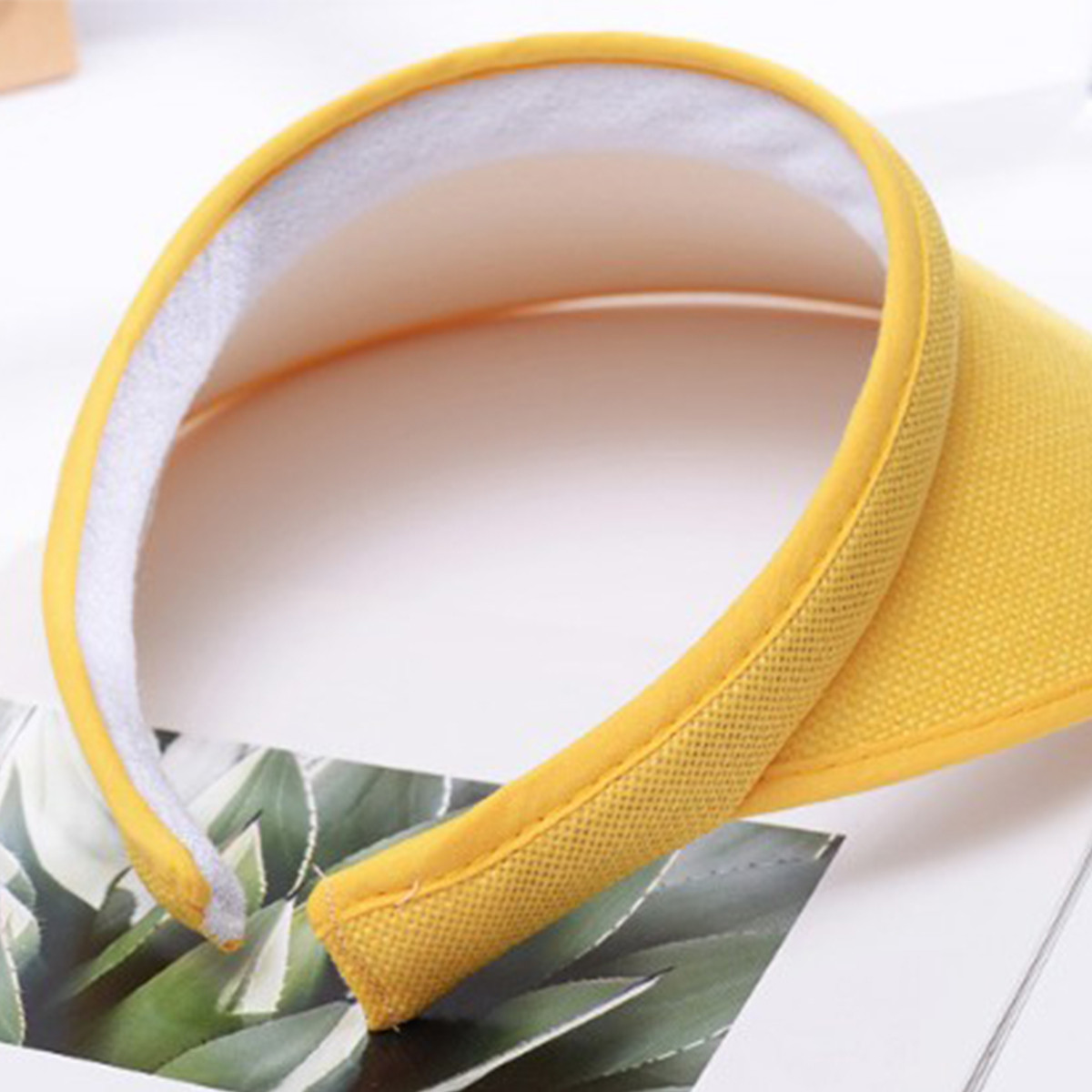 Womens Clip On Sun Visor Ladies Hat Cotton Clip On Sun Visor Tennis Golf Beach eBay