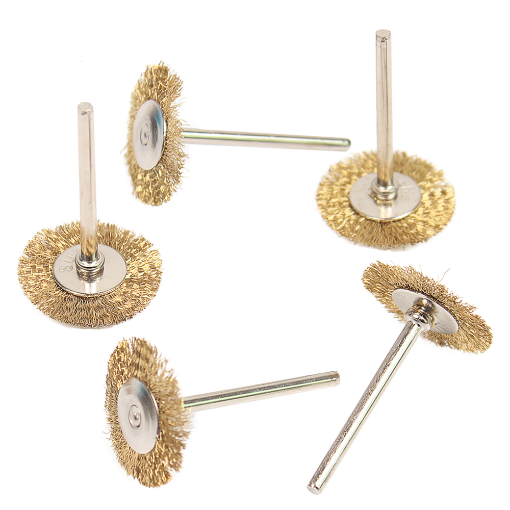 15pcs Brass Wire Wheel Brush for Die Dremel Grinder Rotary Tool Dremel