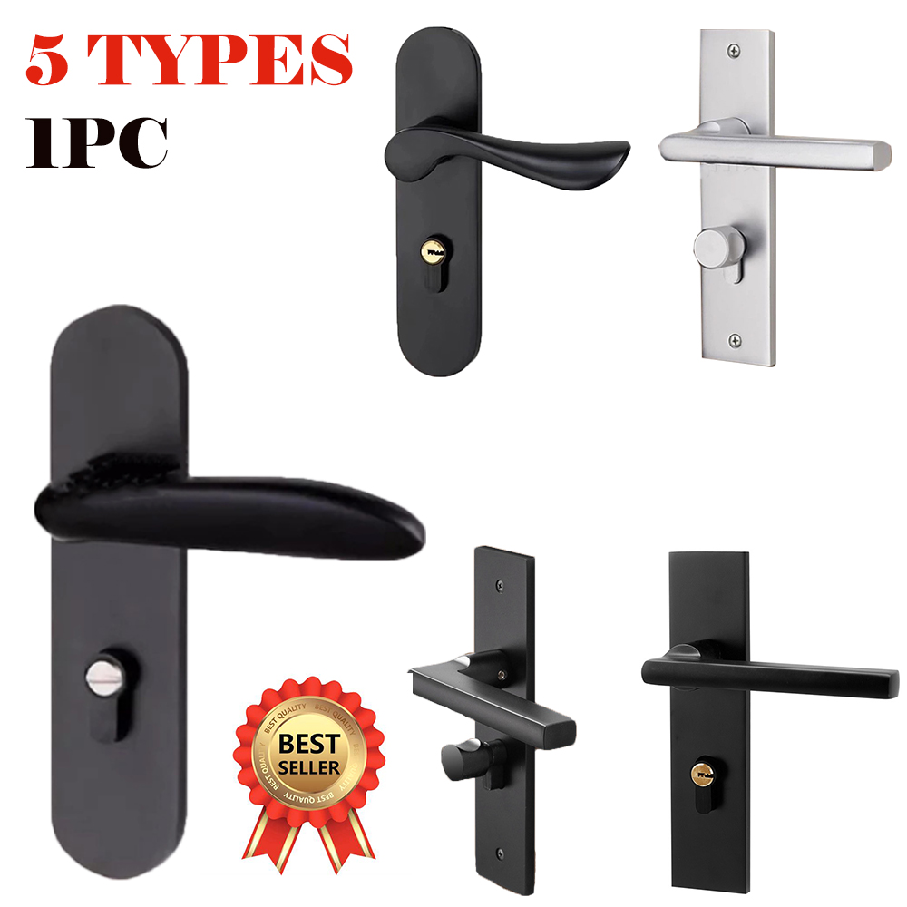 Door Handle Entrance Set Euro Sash Lock Metal Powder Coated Bolt