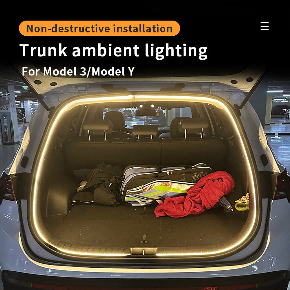für Tesla Model 3 Auto LED hinten Kofferraum Licht Innenraumbeleuchtung  Leiste