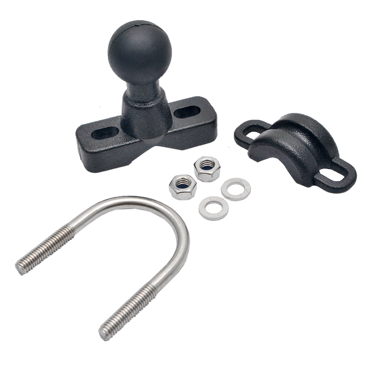 Universal RAM Mount UBolt Motorcycle Handlebar Bike Rail Base 1" Ball