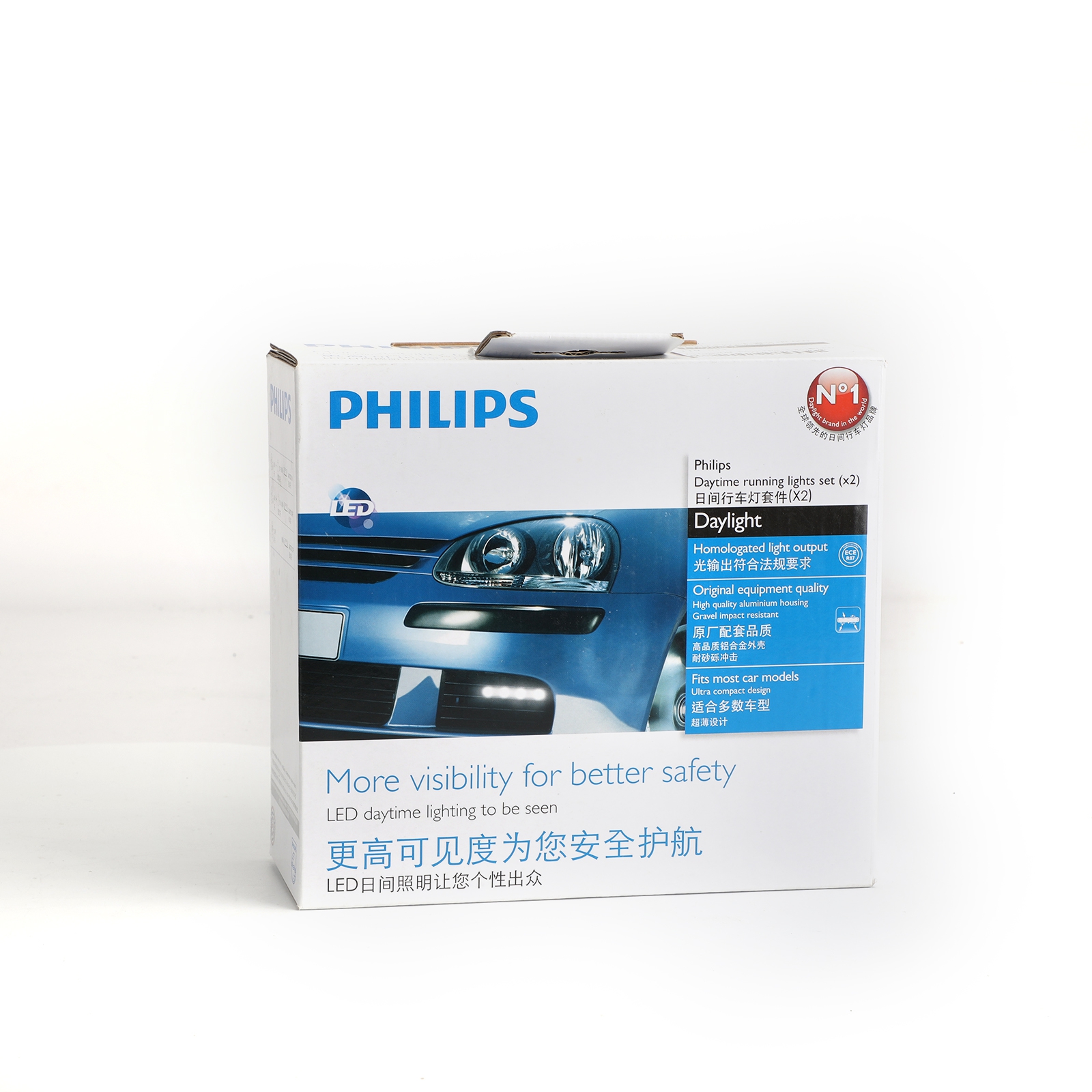 Pair Philips 4LED Luxeon Daylight Daytime Running Light lamp