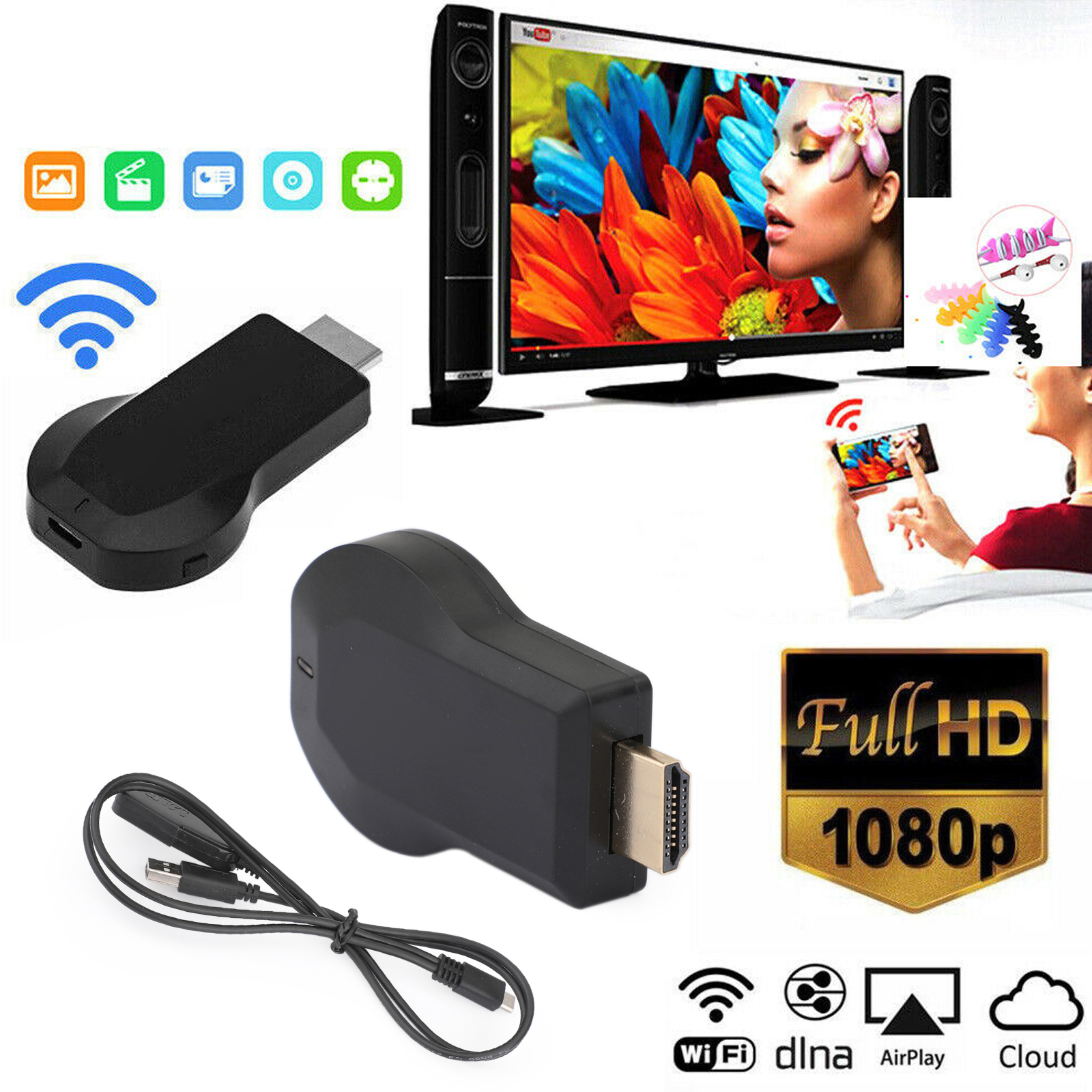 Wifi hdmi anycast m9 plus для чего