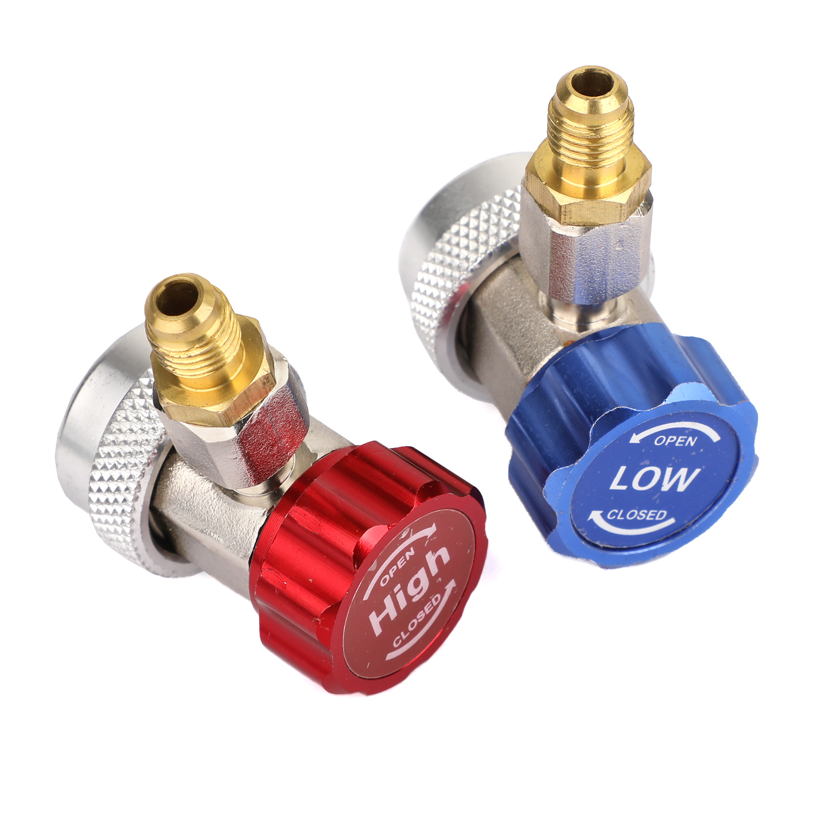 2x R134A Quick Connector Adapter Coupler Auto A/C Manifold Gauge Low