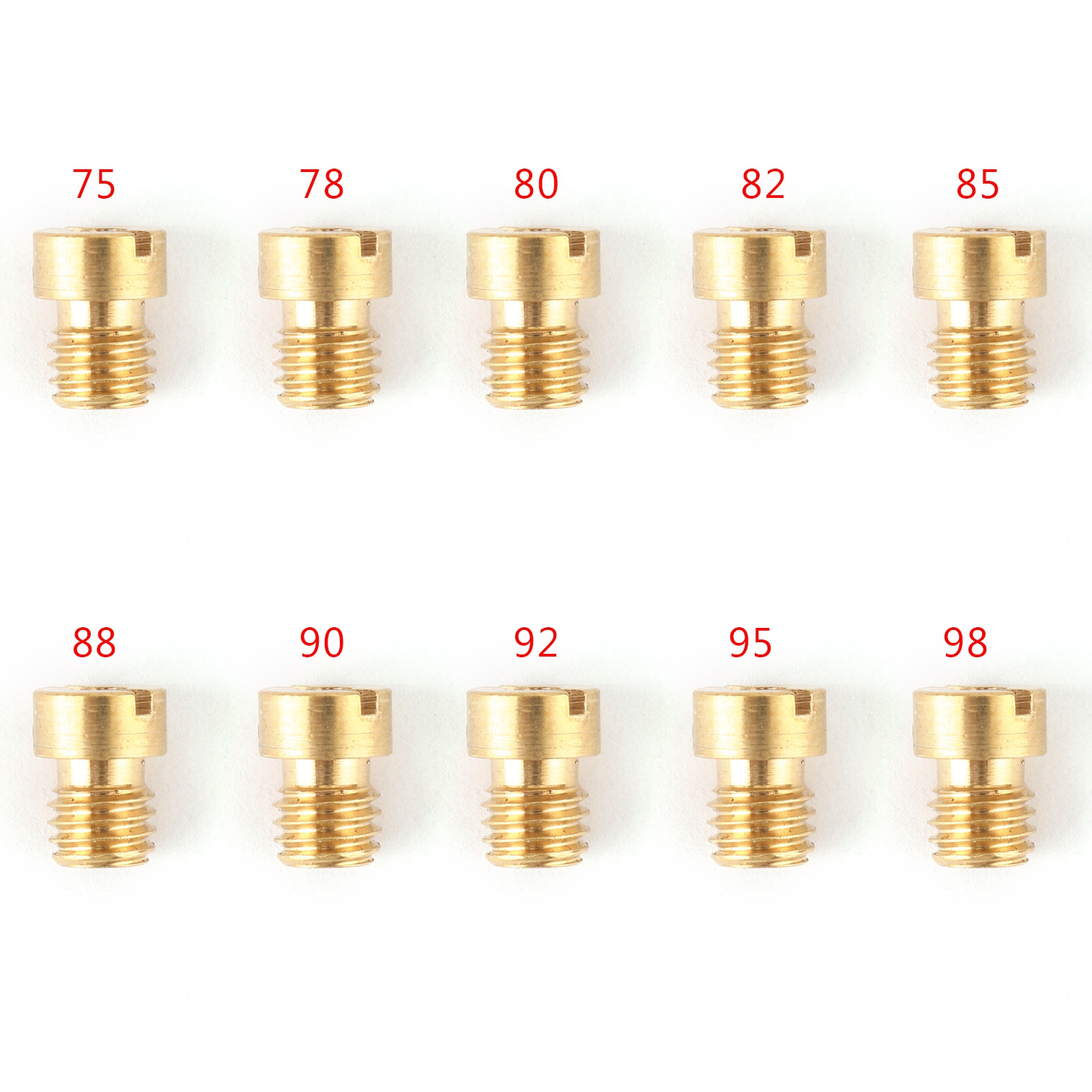 《極限超快感!!》10PCS 5MM Carburettor Main Jets Nozzle Set For Dellorto Carburetor 75-98 Carb專用化油器修理包