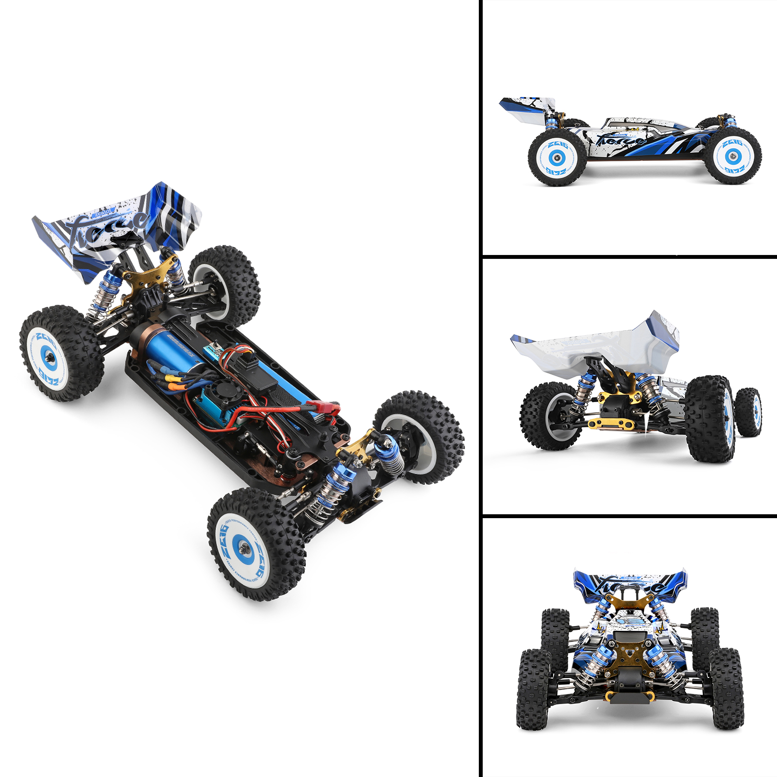 Wltoys 124017 Brushless RTR 1/12 2.4G 4WD 75km/h RC Car Metal Chassis Toy Gift detail view 1