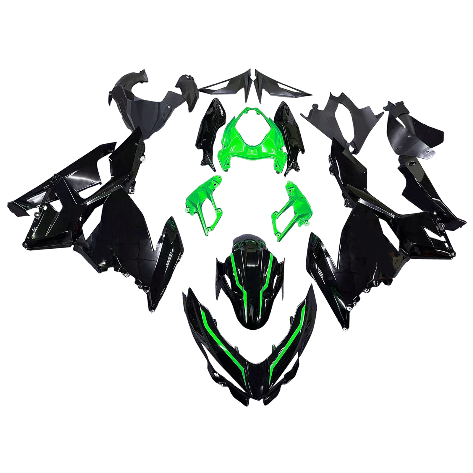 適用於Kawasaki Ninja400-1824全車彩繪車殼002-極限超快感