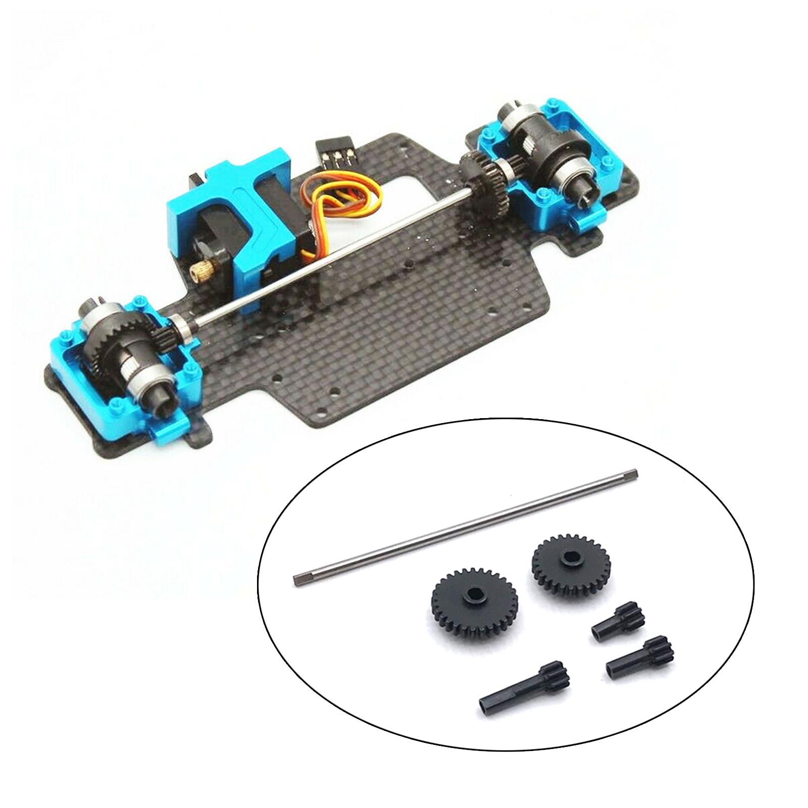 Steel Differential Driving Gear Set For Wltoys 1/28 RC Car 284131 K979 K989 K999 detail view 3