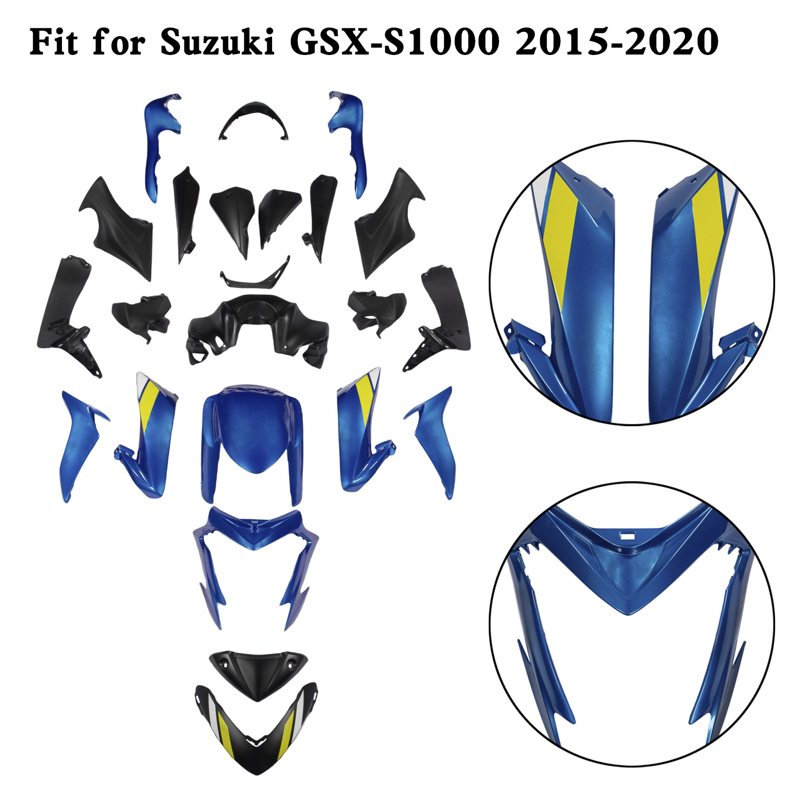 適用於 Suzuki GSX-S 1000 GSXS 2015-2020 全車彩繪車殼003-極限超快感
