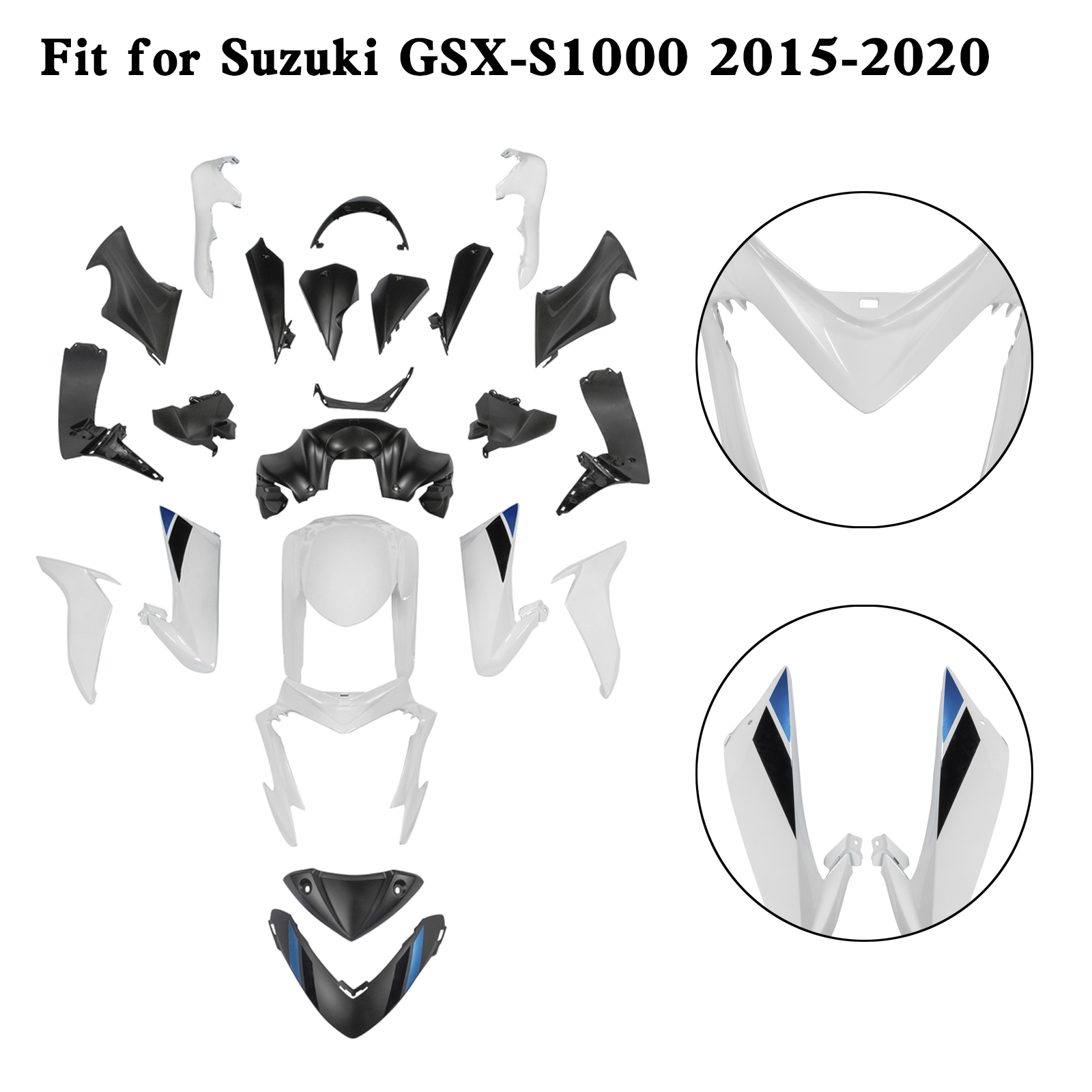 適用於 Suzuki GSX-S 1000 GSXS 2015-2020 全車彩繪車殼004-極限超快感