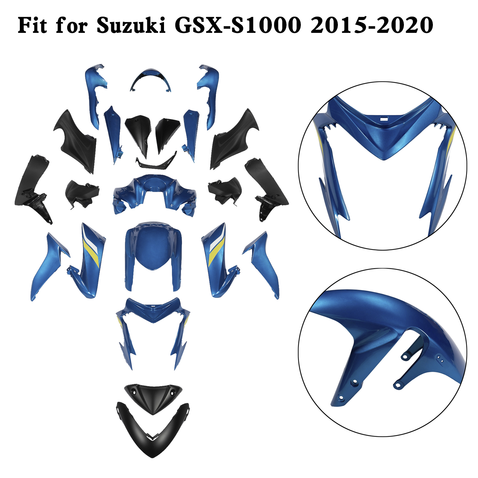 適用於 Suzuki GSX-S 1000 GSXS 2015-2020 全車彩繪車殼0056-極限超快感