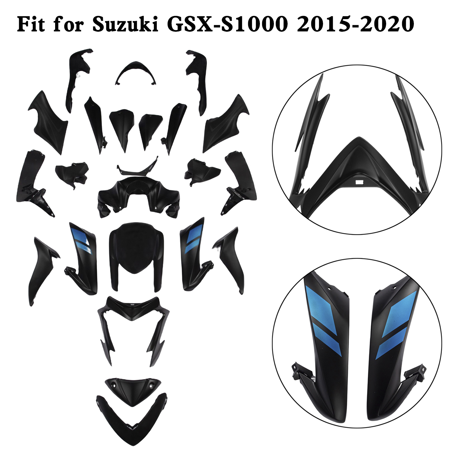 適用於 Suzuki GSX-S 1000 GSXS 2015-2020 全車彩繪車殼007-極限超快感