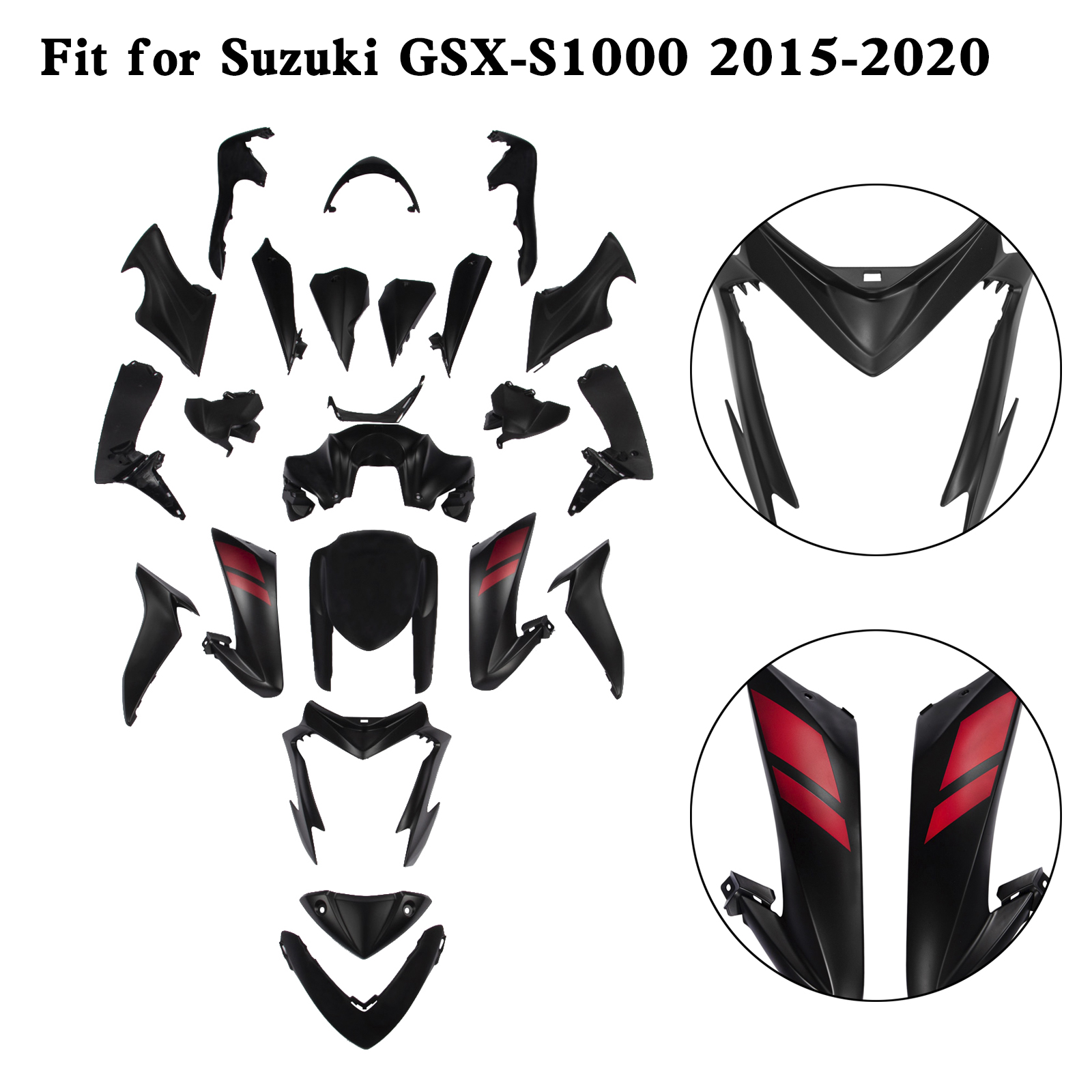適用於 Suzuki GSX-S 1000 GSXS 2015-2020 全車彩繪車殼008-極限超快感